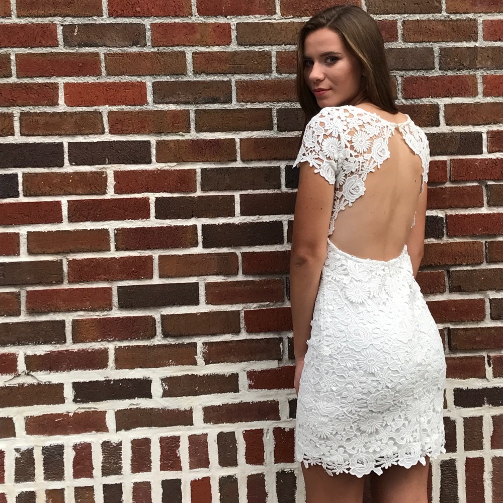 Backless Homecoming Dress